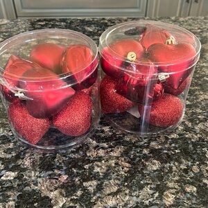 CELEBRATE IT VALENTINES DAY ORNAMENT/TABLE SCATTER DECORATION SET OF 2 NWT